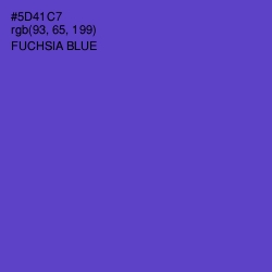 #5D41C7 - Fuchsia Blue Color Image