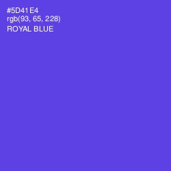 #5D41E4 - Royal Blue Color Image