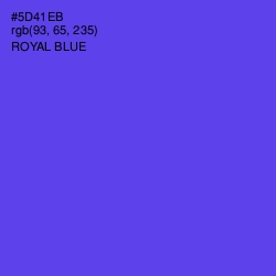 #5D41EB - Royal Blue Color Image