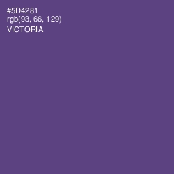 #5D4281 - Victoria Color Image