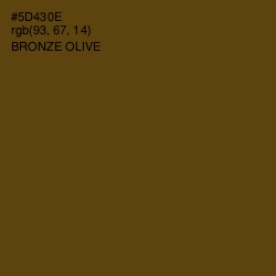 #5D430E - Bronze Olive Color Image