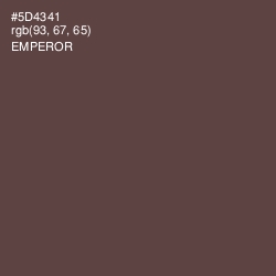 #5D4341 - Emperor Color Image