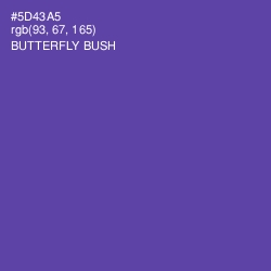#5D43A5 - Butterfly Bush Color Image