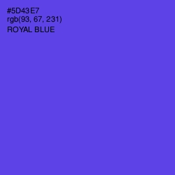 #5D43E7 - Royal Blue Color Image