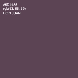 #5D4455 - Don Juan Color Image