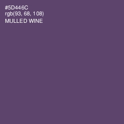 #5D446C - Mulled Wine Color Image