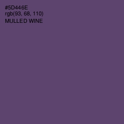 #5D446E - Mulled Wine Color Image