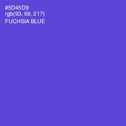 #5D45D9 - Fuchsia Blue Color Image