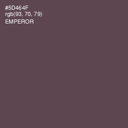 #5D464F - Emperor Color Image