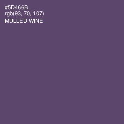 #5D466B - Mulled Wine Color Image