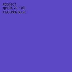 #5D46C1 - Fuchsia Blue Color Image