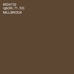 #5D4732 - Millbrook Color Image