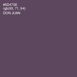 #5D475E - Don Juan Color Image