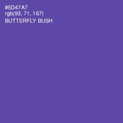 #5D47A7 - Butterfly Bush Color Image