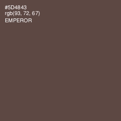 #5D4843 - Emperor Color Image