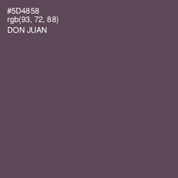 #5D4858 - Don Juan Color Image