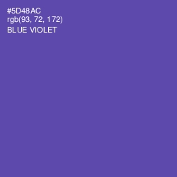 #5D48AC - Blue Violet Color Image