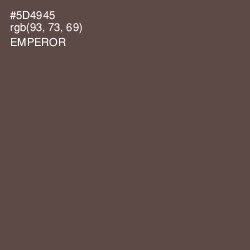 #5D4945 - Emperor Color Image