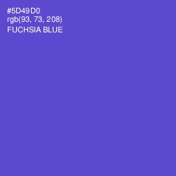 #5D49D0 - Fuchsia Blue Color Image