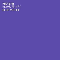 #5D4BAB - Blue Violet Color Image