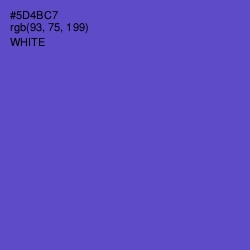 #5D4BC7 - Fuchsia Blue Color Image