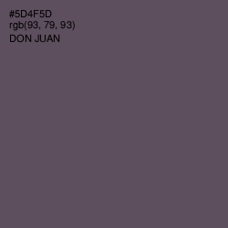 #5D4F5D - Don Juan Color Image