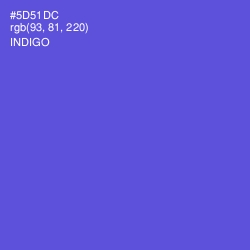 #5D51DC - Indigo Color Image