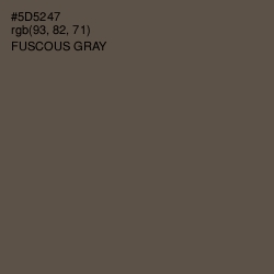 #5D5247 - Fuscous Gray Color Image