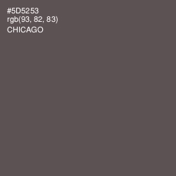 #5D5253 - Chicago Color Image