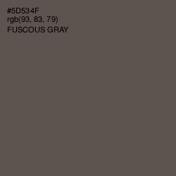 #5D534F - Fuscous Gray Color Image