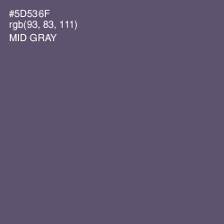 #5D536F - Mid Gray Color Image