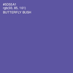 #5D55A1 - Butterfly Bush Color Image