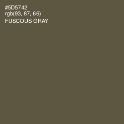 #5D5742 - Fuscous Gray Color Image