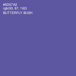 #5D57A2 - Butterfly Bush Color Image