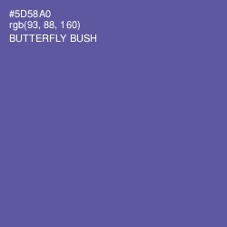 #5D58A0 - Butterfly Bush Color Image