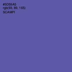 #5D59A5 - Scampi Color Image