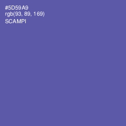 #5D59A9 - Scampi Color Image