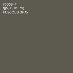 #5D5B4F - Fuscous Gray Color Image