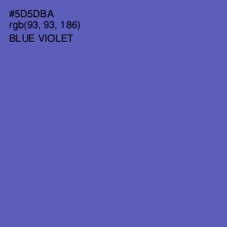 #5D5DBA - Blue Violet Color Image