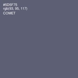 #5D5F75 - Comet Color Image