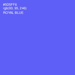 #5D5FF6 - Royal Blue Color Image