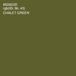 #5D602D - Chalet Green Color Image