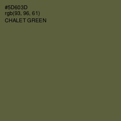 #5D603D - Chalet Green Color Image