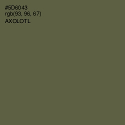 #5D6043 - Axolotl Color Image