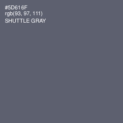 #5D616F - Shuttle Gray Color Image