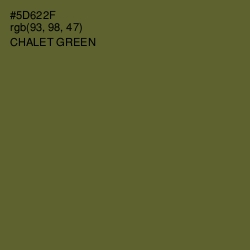 #5D622F - Chalet Green Color Image