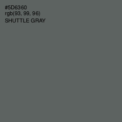 #5D6360 - Shuttle Gray Color Image