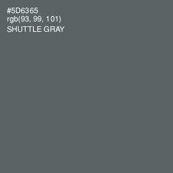 #5D6365 - Shuttle Gray Color Image