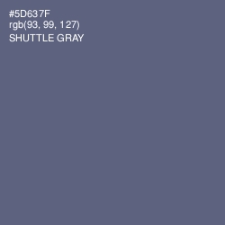 #5D637F - Shuttle Gray Color Image