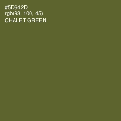 #5D642D - Chalet Green Color Image
